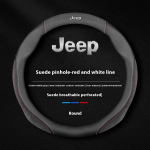 Jeep automobiliui neslystanti odinė vairo apdangalas Jeep Wrangler JK Patriot Commander Gladiator Renegade Grand Cherokee Comp