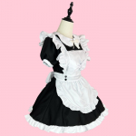 Kambarinė Bow Kambarinė Japonijos Anime COSPLAY Didelės dydžio japonų tarnaitė Antrasis matmuo S white
