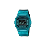 Casio G-Shock kvadratinis i&scaron;manusis Bluetooth sportinis laikrodis Kvarcinis mechanizmas Dervos dirželis Unisex laikrodžiai DW-B5600G-2PR Transparent Green,Transparent Blue black