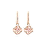 Swarovski Keturlapis dobilas &Scaron;irdies plakimas Auskarai Moteri&scaron;ki Rožinio aukso 5516477 Box+Shopping Bag