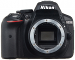Nikon D5300 Skaitmeninis veidrodinis fotoaparatas D5300BK [Atnaujintas], Juodas, 24MP, 3,2 colio LCD, juoda