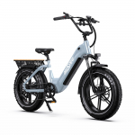 ONESPORT OT08 Baltas/Pilkas 48V 18AH Nuimama Baterija 20 * 4.0 colio Padanga 7-pavarų Hidraulinis Stabdys Miesto Elektrinis Dviratis EBIKE pilka