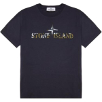 Stone Island Mar&scaron;kinėliai Su Raidžių Spaudiniu Apvalia Kaklo I&scaron;kirpte Trumpomis Rankovėmis Vaikams Tamsiai Mėlyni 791621051-V0020 6 gray