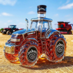 Juokinga prancūzų buldogų viskio butelis, Humoro naujovės dekanteris, Kūrybi&scaron;ka dovana, 250 ml skaidrus stiklas Tractor c