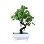 Dirbtinis vazono medžio bonsai imitacinis augalas namų dekoravimui stalo centriniai elementai žalia