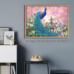 Deimantinis siuvinėjimas povas animacinis filmas Rankų darbo deimantinis paveikslas Rankdarbiai Siuvinėjimas kryželiu namų dekoras 20X30CM