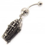 Les Tr&eacute;sors De Lily [C4248] - Body Piercing 'Gothic' Noir sidabras