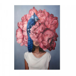 5d Pasidaryk pats deimantinė tapyba Grožio galva Gėlė Mozaikos meno tapyba Apvalus deimantas Imitacija Kryželiu Rinkinys Rankdarbiai Namų dekoravimas Full Round 20x30CM