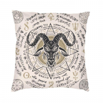 Prabangus Velnio &scaron;ėtono ožkos galvos pagalvėlės užvalkalas 45x45 cm Baphomet Pentagram Occult Magic Throw pagalvės užvalkalas sofos pagalvės užvalkalas 30x30cm 12x12in