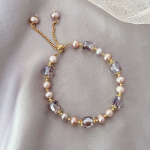 Natural Fresh Water Pearl charm Bangles For Women Adjustable Bracelets Pulseras Handmade Fine Luxury auksas