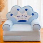 Sulankstoma maža sofa &bdquo;Lazy Lounger&ldquo; kūdikių kėdė Nuimama sofa 2 layers mėlyna