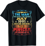 1991 m. liepos mėn. &bdquo;The Man Myth Legend&ldquo; 32 metų gimtadienio unisex mar&scaron;kinėliai S