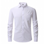 Vyri&scaron;ki mar&scaron;kiniai ilgomis rankovėmis Vienspalviai Slim Fit Laisvalaikio dalykiniai formalūs suknelės mar&scaron;kiniai Verslo darbo mar&scaron;kiniai su elastingais vyri&scaron;ki, kvėpuojantys mink&scaron;ti mar&scaron;kiniai S