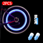 SEAMETAL 2PCS automobilių automobilių ratų padangų padangos &scaron;viesos stebulės lempos oro vožtuvo koto LED lemputė 2pcs mėlyna