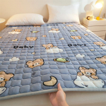 Naujas Milk Velvet dygsniuotas čiužinys Mink&scaron;ta pagalvėlė Buitinė lova čiužinys Apsauginis padėklas Hotel Tatami lovos pagalvėlė 200*220cm