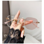 Berėmiai &scaron;viesai jautrūs, spalvą keičiantys anti-mėlyni akiniai Prabangūs Diamond Trim Advanced Sensing Myopia Glasses Moteri&scaron;ki pilkos arbatos akiniai. -400
