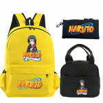 3 vnt./rinkinys Anime Naruto spausdinta knygų krep&scaron;io kuprinė su pie&scaron;tuku pie&scaron;tuku paaugliui, mergaitei berniukui, mokyklinė kuprinė