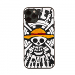 WD28 One Piece Luffy Juodas Mink&scaron;tas Dėklas iPhone 16 15 Plus 14 13 Pro 8 SE XR XS Max P30 Nova 5T Y5P Y6 Y7 Y8P Y9 Realme C30 C33 C31 VIVO Y36 V27 iPhone 6 bedugnė