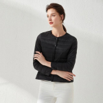 Itin lengvi ančių pūkiniai moteri&scaron;ki matinio audinio lengvi paltai &scaron;ilti moteri&scaron;ki vėjo striukės Parka moteri&scaron;kos pūkinės striukės plius paltai M juoda