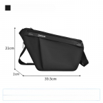 Madingas ginklų krūtinės krep&scaron;ys Vyri&scaron;kas &bdquo;Crossbody&ldquo; krep&scaron;ys, atsparus vandeniui, skirtas vyrams ir moterims One Size juoda