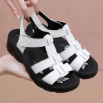 Moteri&scaron;ki sandalai Nauji vasariniai batai Moteri&scaron;ki basutės plei&scaron;tiniams Sofr Sole Chaussure Femme Kasdieniai Gladiator Platform Batai Mother Sandalai 35 balta