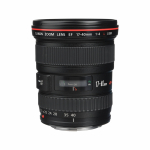 Canon EF 17-40mm f/4L USM priartinantis objektyvas juoda