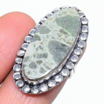 Natural Variscite Gemstone Handmade 925 Sterling Silver Jewelry Ring Size 6 h2q15