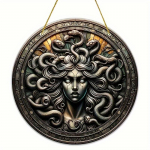 &bdquo;Vintage Medusa&ldquo; medinis ženklas &ndash; universalus vidaus / lauko dekoras gyvenamajam kambariui, namams, sodui, biurui ir daugiau &ndash; tobula įkurdinimo dovana Wood