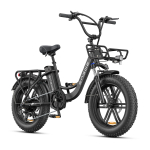 Engwe L20 Boost elektrinis dviratis suaugusiems, 20 colių riebios padangos žingsninis el. dviratis moterims, 48 ​​V 13 A baterija, 7 greičių Shimano