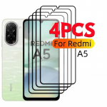 4 vnt. For Redmi A5 Stiklas Xiaomi Redmi A5 Grūdintas Stiklas Pilnas Padengimas Klijai HD 9H Ekrano Apsaugai Redmi A5 juoda