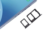 SIM kortelės dėklas + Micro SD kortelės dėklas, skirtas Galaxy J3 Single SIM / J330 & J5 Single SIM / J530 & J7 Single SIM / J730 juoda