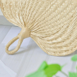 Gryno rankų darbo &bdquo;pasidaryk pats&ldquo; &scaron;irdies formos palmių lapai, austi ventiliatoriaus vėsinimo ventiliatorius, kinų stiliaus 31cm