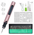 Belaidis elektrinis graviravimo ra&scaron;iklis su 3 reguliuojamais greičiais papuo&scaron;alams, medžiui, metalui, stiklui, akmeniui