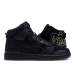 Nike FAUST x Dunk High SB The Devil is in The Details Unisex sportbačiai Juodi Metaliniai-Auksiniai DH7755-001 36.5
