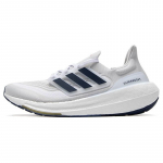 Adidas UltraBoost Light White Dark Blue Vyri&scaron;ki sportbačiai Crystal-White Gold-Metallic ID3285 40
