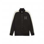Puma X Siuvinėtas Logotipas Stovu Apykakle Ilgomis Rankovėmis &Scaron;varkas Vyrams &Scaron;varkas Juodas 624667-01 M
