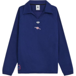 Adidas Originals X Arsenal Bendradarbiavimo Vir&scaron;utinis drabužis 24/25 Terrace Icons Drill Paprastas Madingas Universalus Ilgomis Rankovėmis Džemperis Vyri&scaron;kas džemperis Mėlynas JF0547 M