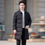 Teluoman Men's Professional Winter Mid-Length Padded Jacket 4XL