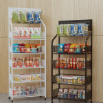 Užkandžių ir gėrimų stendas prekybos centrams ir mažoms parduotuvėms White 3-tier, 50cm width