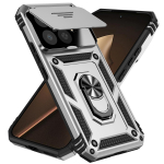 Skirta Xiaomi Mi 15T Pro 5G besisukančiam slankiojančiam kameros objektyvui Karinio lygio &scaron;arvuotas dėklas skirta Mi 15T 15 T dangtelis Xiaomi 15T Pro sidabras