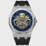 PINTIME Sportinis laikrodis vyrams Atsparus vandeniui Automatinis Mechaninis Vyri&scaron;kas Silikoninis Dirželis Laikrodis Ant Rie&scaron;o Retro Laikrodis sidabras