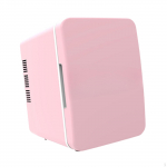 4L Mini Fridge Multipurpose Beverage Refrigerator Cooler for Divers Dorm Rvs pink rožinė