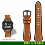 AE1200 A158 Retro natūralios odos dirželis Casio DW-H5600 A168 AE1300 laikrodžiams Senovinis laikrodžio dirželis Vyri&scaron;kas I&scaron;gaubtas karvės odos apyrankė 18MM 18mm brown
