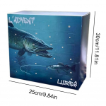 Žvejojimo Advento kalendorius 2025 Kalėdinio atgalinio skaičiavimo kalendorius Kalėdinis Advento kalendorius Kalėdų staigmena dovana žvejui as shown blue