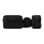 Lacoste Madingas Laisvalaikio Universalus Audinio Peties Crossbody Juosmens Krep&scaron;ys Unisex krep&scaron;iai Juodas NU3903SR-126148 Black
