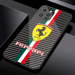 Grūdinto stiklo telefono dėklas lenktynėms, skirtas &bdquo;Ferrari 458 488 599 612 FF F12&ldquo;, skirtas &bdquo;iPhone 11 12 13 14 15 16 17Pro X XR XS Max Mini 7 8 Plus&ldquo; For iPhone 17