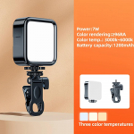 Ne&scaron;iojamas LED asmenukės &scaron;viestuvas, skirtas iPhone Samsung iPad mobilusis telefonas ne&scaron;iojamasis spaustukas žiedas blykstės užpildymo lemputė nuotraukų vaizdo įra&scaron;ų fotografijos lempa juoda