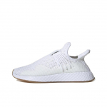 Adidas Originals Deerupt S Minimalistiniai Sportiniai Amortizuojantys Žemakulniai Gyvenimo Būdo Batai Unisex Krosiniai Batai Balti EE5654 38⅔