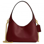 Coach Brooklyn 23 Logotipas Magnetinis Užsegimas Grublėtos Odos Rankinė Per Petį Vidutinio Dydžio Moteri&scaron;kos Rankinės Ruby CW614-B4XEP Basic Set (Bag+Dust Bag)
