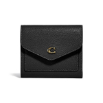 Coach Wyn 11 Madinga vientisos spalvos laisvalaikio odinė vokelio formos piniginė-delninukė Moteri&scaron;ka delninukė Juoda C2328-LIBLK Basic Set (Bag+Dust Bag)